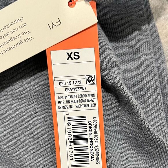 NWT Colsie Gray Oversized Short Sleeve Sweatshirt Size XS - Picture 6 of 7